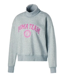 PUMA | PUMA プーマ ウィメンズ PUMA TEAM 裏起毛 リラックス 長袖 クルースウェット(その他トップス)