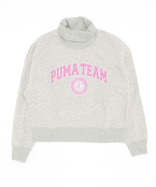 PUMA（プーマ）の「PUMA プーマ ウィメンズ PUMA TEAM 裏起毛 リラックス 長袖 クルースウェット（その他トップス・レディース・ライトグレー/サンドベージュ・SMALL/MEDIUM/LARGE/X-SMALL）」の12枚目の写真