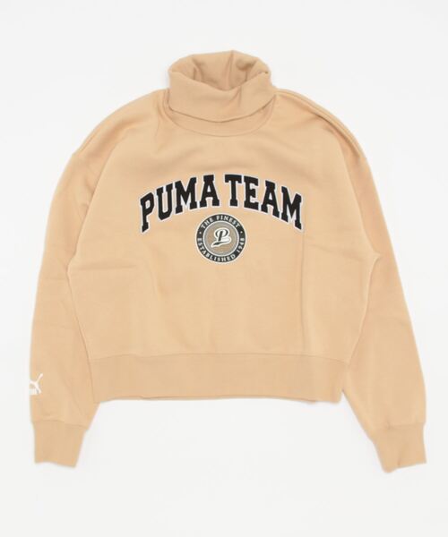 PUMA（プーマ）の「PUMA プーマ ウィメンズ PUMA TEAM 裏起毛 リラックス 長袖 クルースウェット（その他トップス・レディース・ライトグレー/サンドベージュ・SMALL/MEDIUM/LARGE/X-SMALL）」の16枚目の写真