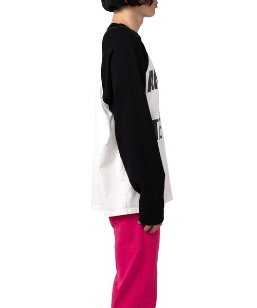 MYne(マイン)の「THE SHOT Printed LTS(Tシャツ/カットソー・メンズ・ブラック/パープル/カーキ・M/L/S)」の7枚目の写真