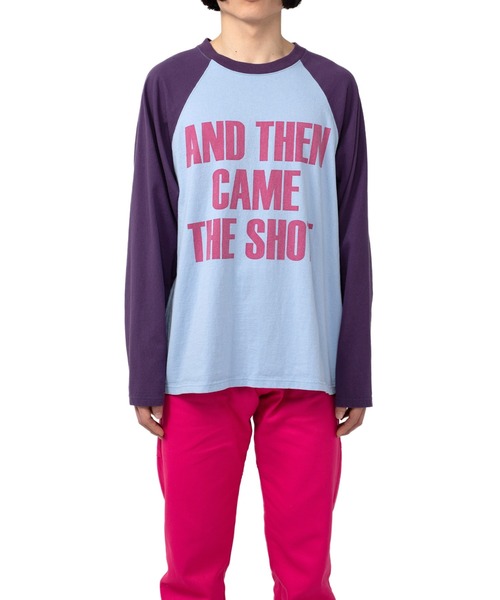 MYne(マイン)の「THE SHOT Printed LTS(Tシャツ/カットソー・メンズ・ブラック/パープル/カーキ・M/L/S)」の9枚目の写真