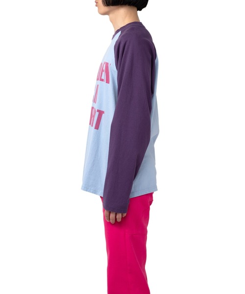 MYne(マイン)の「THE SHOT Printed LTS(Tシャツ/カットソー・メンズ・ブラック/パープル/カーキ・M/L/S)」の10枚目の写真
