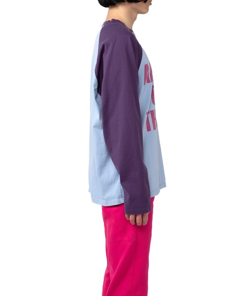 MYne(マイン)の「THE SHOT Printed LTS(Tシャツ/カットソー・メンズ・ブラック/パープル/カーキ・M/L/S)」の12枚目の写真