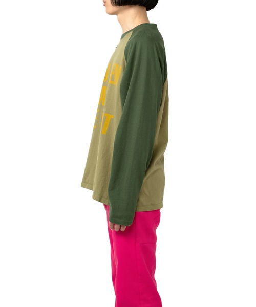 MYne(マイン)の「THE SHOT Printed LTS(Tシャツ/カットソー・メンズ・ブラック/パープル/カーキ・M/L/S)」の15枚目の写真