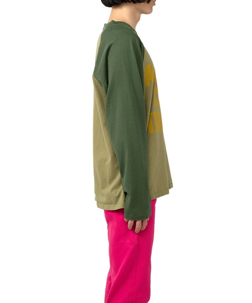 MYne(マイン)の「THE SHOT Printed LTS(Tシャツ/カットソー・メンズ・ブラック/パープル/カーキ・M/L/S)」の17枚目の写真