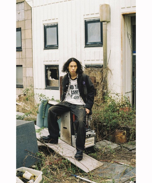 MYne(マイン)の「THE SHOT Printed LTS(Tシャツ/カットソー・メンズ・ブラック/パープル/カーキ・M/L/S)」の22枚目の写真