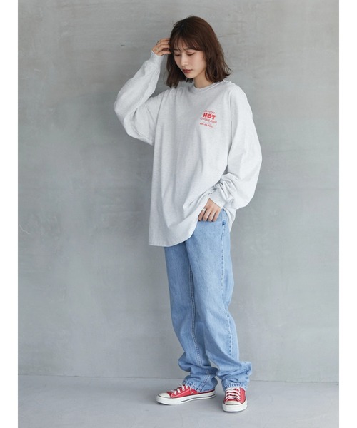 Green　Parks（グリーンパークス）の「【UNISEX】■STRANGER THINGS Surfer Boy（Tシャツ/カットソー・レディース・グレー・FREE）」の6枚目の写真