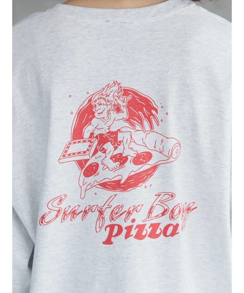 Green　Parks（グリーンパークス）の「【UNISEX】■STRANGER THINGS Surfer Boy（Tシャツ/カットソー・レディース・グレー・FREE）」の13枚目の写真