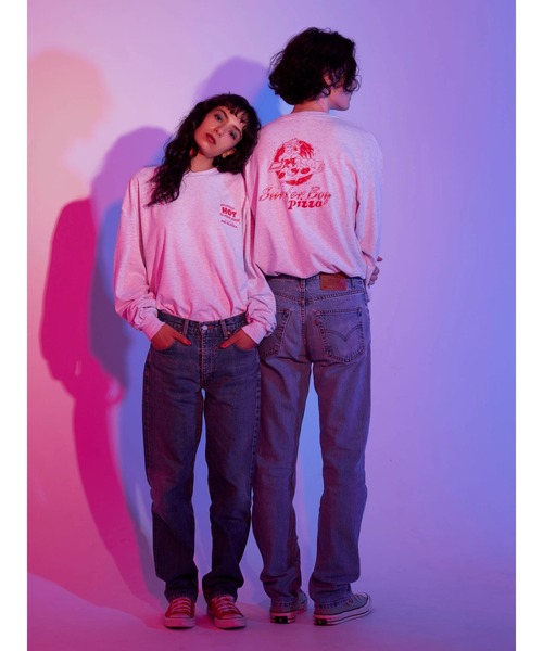 Green　Parks（グリーンパークス）の「【UNISEX】■STRANGER THINGS Surfer Boy（Tシャツ/カットソー・レディース・グレー・FREE）」の3枚目の写真