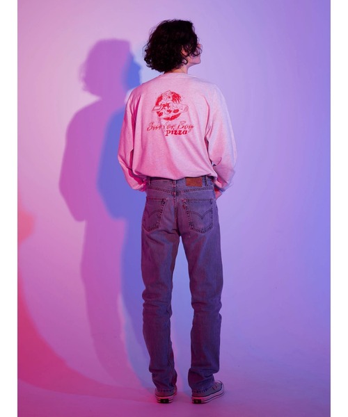 Green　Parks（グリーンパークス）の「【UNISEX】■STRANGER THINGS Surfer Boy（Tシャツ/カットソー・レディース・グレー・FREE）」の5枚目の写真