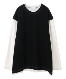 MASTER FRAMEフェイクレイヤードワッフルロングスリーブTシャツ