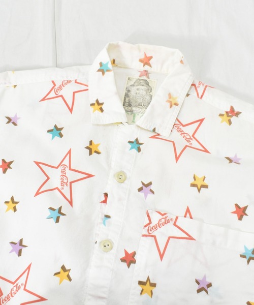 Coca Cola(コカコーラ)の「【ヴィンテージ古着】J,G,HOOK ETC Coca-Cola / コカ・コーラ 総柄 プルオーバーシャツ(シャツ/ブラウス・メンズ・ホワイト・MEDIUM)」の7枚目の写真