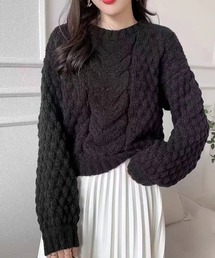 VitaFelice | ショート丈ボリュームニット(ニット/セーター)