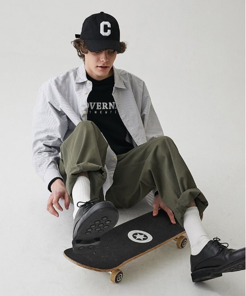 COVERNAT（カバーナット）の「【COVERNAT】C LOGO B.B CAP / カバーナット Cロゴ ベースボール キャップ（キャップ・メンズ・ブラウン/グリーン/ネイビー/ベージュ/ブラック・FREE）」の13枚目の写真