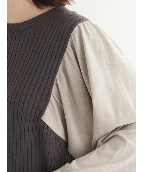 Furryrate（ファーリーレート）の「・furry rate ボリュームスリーブリブニット（ニット/セーター・レディース・アイボリー/ピンク/チャコールグレー/ブラック・FREE）」の11枚目の写真