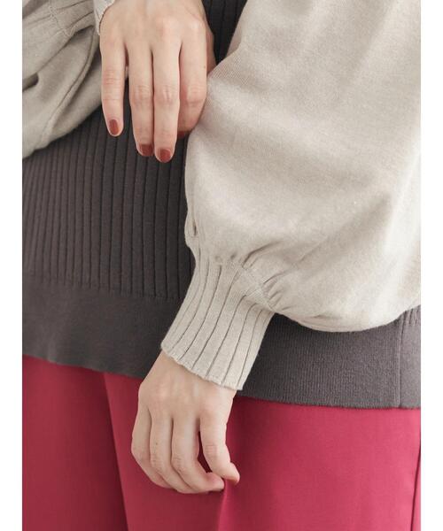 Furryrate（ファーリーレート）の「・furry rate ボリュームスリーブリブニット（ニット/セーター・レディース・アイボリー/ピンク/チャコールグレー/ブラック・FREE）」の12枚目の写真