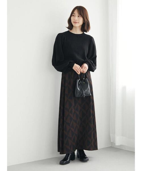 Furryrate（ファーリーレート）の「・furry rate ボリュームスリーブリブニット（ニット/セーター・レディース・アイボリー/ピンク/チャコールグレー/ブラック・FREE）」の15枚目の写真