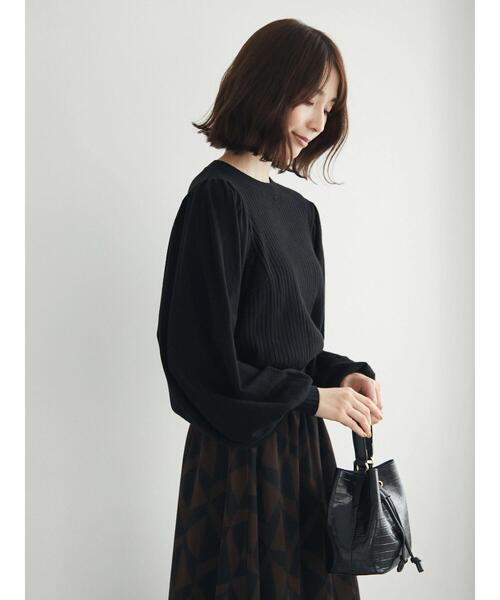 Furryrate（ファーリーレート）の「・furry rate ボリュームスリーブリブニット（ニット/セーター・レディース・アイボリー/ピンク/チャコールグレー/ブラック・FREE）」の18枚目の写真