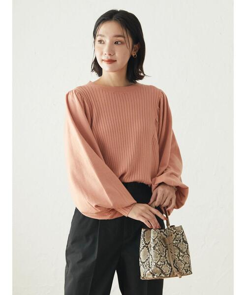 Furryrate（ファーリーレート）の「・furry rate ボリュームスリーブリブニット（ニット/セーター・レディース・アイボリー/ピンク/チャコールグレー/ブラック・FREE）」の21枚目の写真