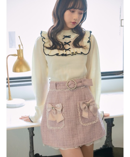 ラメツイードドーリーリボンsk スカート Ank Rouge アンクルージュ のファッション通販 Zozotown
