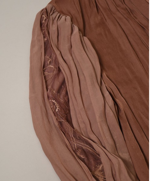 STAIR（ステア）の「【STAIR】レーススリーブブラウス（シャツ/ブラウス・レディース・ブラウン・FREE）」の16枚目の写真