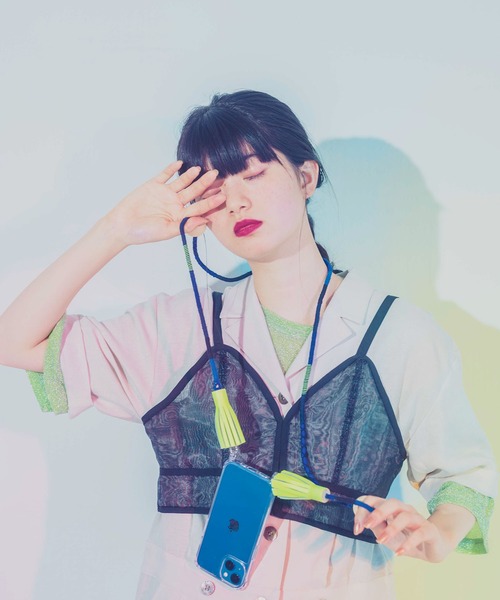 MONDEWORK（モンドワーク）の「スマホストラップ（スマホグッズ・レディース・ブルー/ブラック/ピンク/オレンジ・ONE SIZE）」の3枚目の写真