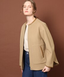 DRESSTERIOR | 【毎年大人気のショートコートがアップデート！】レザーパイピングブルゾン(ブルゾン)