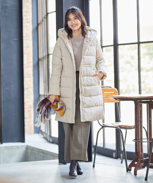 【洗える】スムースタッチロング丈ダウンコート