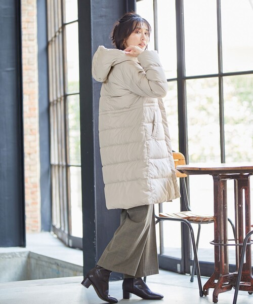 【洗える】スムースタッチロング丈ダウンコート