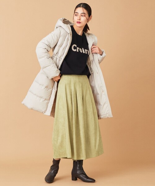 【洗える】スムースタッチロング丈ダウンコート
