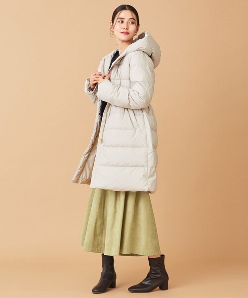 【洗える】スムースタッチロング丈ダウンコート
