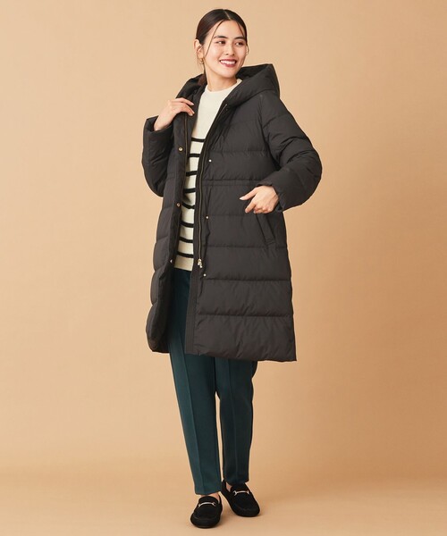 【洗える】スムースタッチロング丈ダウンコート