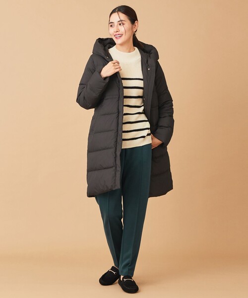 【洗える】スムースタッチロング丈ダウンコート