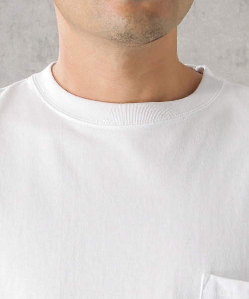 綿100％ヘビーウェイトオーバーサイズ長袖Tシャツ（胸