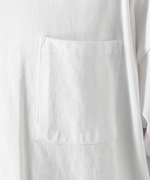 Goodwear(グッドウェア)の「袖リブビッグシルエット 胸ポケット付きロングスリーブTシャツ(Tシャツ/カットソー・メンズ・ブルーグレー/ベージュ/ブラウン/カーキ/ホワイト/ブラック/グレー・M/L/XL)」の20枚目の写真