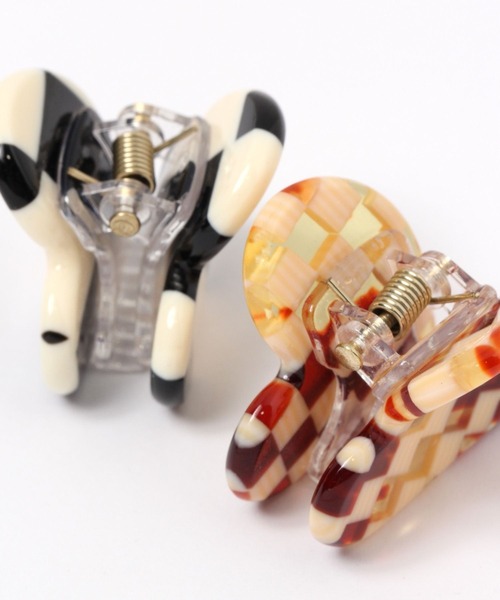 Heather（ヘザー）の「ミニクリップSET　171550（バレッタ/ヘアクリップ・レディース・ホワイト系その他/ブラウン系その他/ブラウン/ブラック・ONE SIZE）」の11枚目の写真