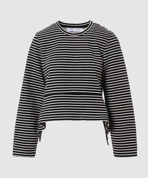 PROENZA SCHOULER（プロエンザ スクーラー）の「Asymmetric Sweatshirt（スウェット・レディース・ピンク系その他/ブラック×ホワイト・XS/S）」の2枚目の写真