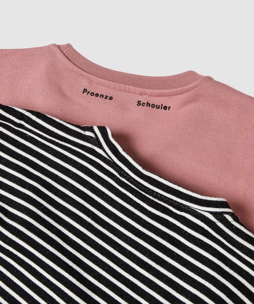 PROENZA SCHOULER（プロエンザ スクーラー）の「Asymmetric Sweatshirt（スウェット・レディース・ピンク系その他/ブラック×ホワイト・XS/S）」の5枚目の写真