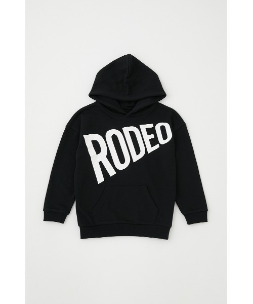 RODEO CROWNS WIDE BOWL(ロデオクラウンズワイドボウル)の「キッズLOUD LOGOフーディー(パーカー・キッズ・ダークグリーン/レッド/ブラック・110/120/130/140)」の2枚目の写真