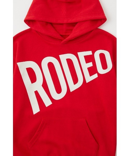 RODEO CROWNS WIDE BOWL(ロデオクラウンズワイドボウル)の「キッズLOUD LOGOフーディー(パーカー・キッズ・ダークグリーン/レッド/ブラック・110/120/130/140)」の7枚目の写真