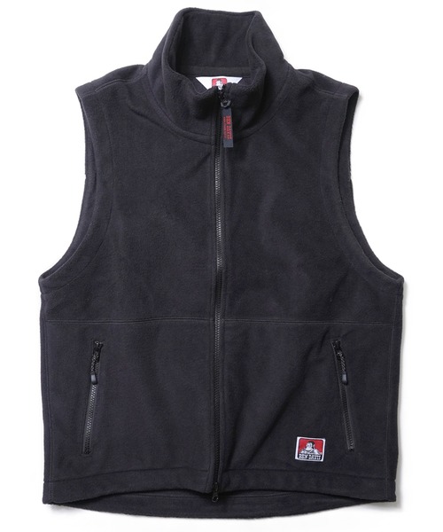 BEN DAVIS(ベンデイビス)の「《BEN DAVIS》FLEECE VEST リサイクルポリエステル(ベスト・メンズ・ベージュ/ブラック・MEDIUM/LARGE)」の2枚目の写真