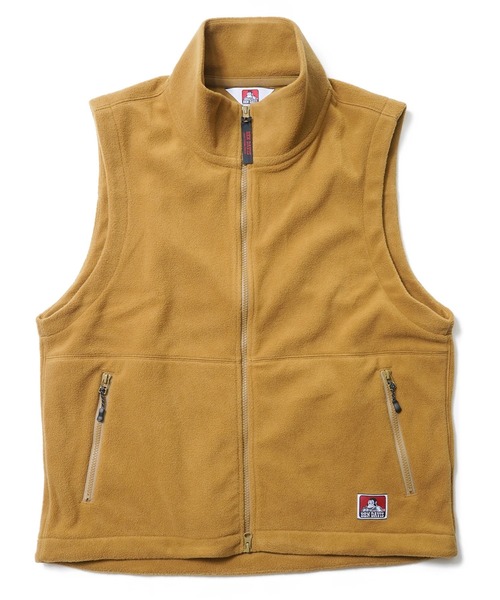 BEN DAVIS(ベンデイビス)の「《BEN DAVIS》FLEECE VEST リサイクルポリエステル(ベスト・メンズ・ベージュ/ブラック・MEDIUM/LARGE)」の6枚目の写真
