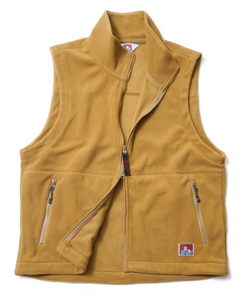 BEN DAVIS(ベンデイビス)の「《BEN DAVIS》FLEECE VEST リサイクルポリエステル(ベスト・メンズ・ベージュ/ブラック・MEDIUM/LARGE)」の7枚目の写真