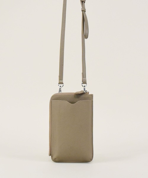 styiro（スタイロ）の「選べる12カラー！本革お財布スマホミニショルダーバッグ ポシェット（ショルダーバッグ・レディース・ピンク/キャメル/グリーン系/ブラック/グレー/アイボリー/モカ/イエロー/ゴールド/シルバー/ライトブルー/ライトパープル・FREE）」の22枚目の写真