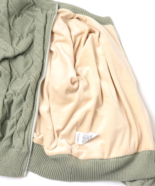 algy（アルジー）の「裏付きあったかジップカーデ（カーディガン/ボレロ・キッズ・ブラウン/サックスブルー/ミント・SMALL/X-SMALL/XX-SMALL/MEDIUM）」の13枚目の写真