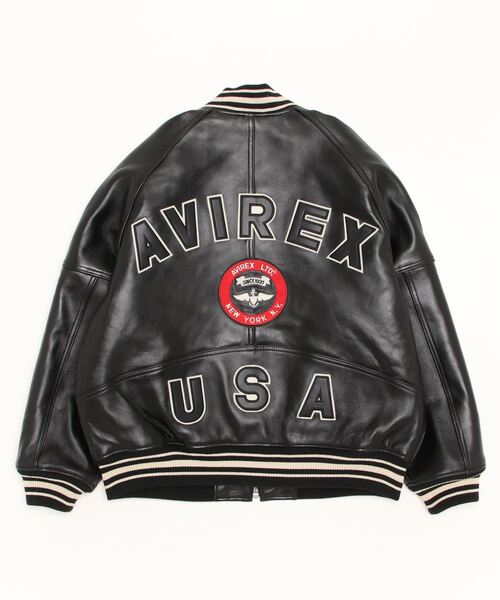 AVIREX（アヴィレックス）の「ヴァーシティ ジャケット/ VARSITY JACKET（その他アウター・メンズ・レッド/ブラック・L/M/S/XS）」の3枚目の写真