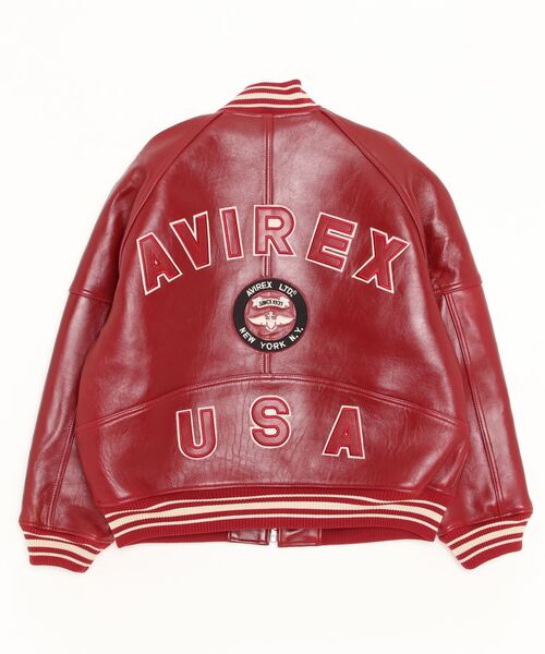 AVIREX（アヴィレックス）の「ヴァーシティ ジャケット/ VARSITY JACKET（その他アウター・メンズ・レッド/ブラック・L/M/S/XS）」の4枚目の写真