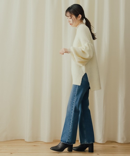 SENSE OF PLACE by URBAN RESEARCH(センスオブプレイスバイアーバンリサーチ)の「アルパカライクボリュームスリーブセーター(ニット/セーター・レディース・アイボリー/イエロー/ブラウン・ONE)」の9枚目の写真