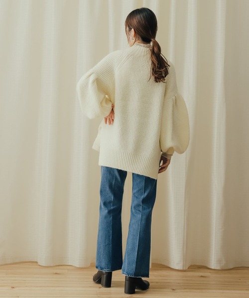 SENSE OF PLACE by URBAN RESEARCH(センスオブプレイスバイアーバンリサーチ)の「アルパカライクボリュームスリーブセーター(ニット/セーター・レディース・アイボリー/イエロー/ブラウン・ONE)」の10枚目の写真