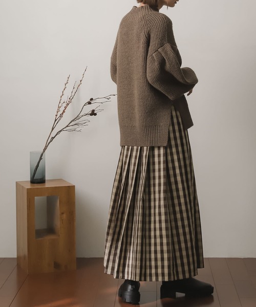 SENSE OF PLACE by URBAN RESEARCH(センスオブプレイスバイアーバンリサーチ)の「アルパカライクボリュームスリーブセーター(ニット/セーター・レディース・アイボリー/イエロー/ブラウン・ONE)」の13枚目の写真